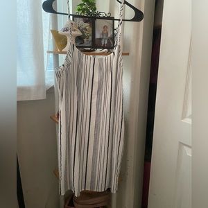 lulus Honey Sweet Navy Blue Striped Mini Dress